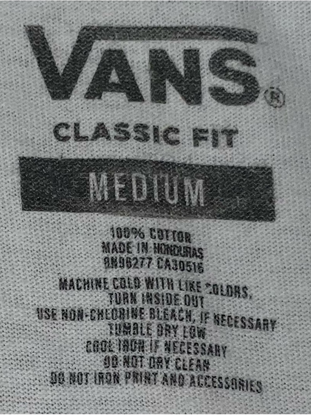 Vans 100% Cotton ”Rain or Shine” Long Sleeve Graphic Tee White Men’s Medium - Picture 5 of 10